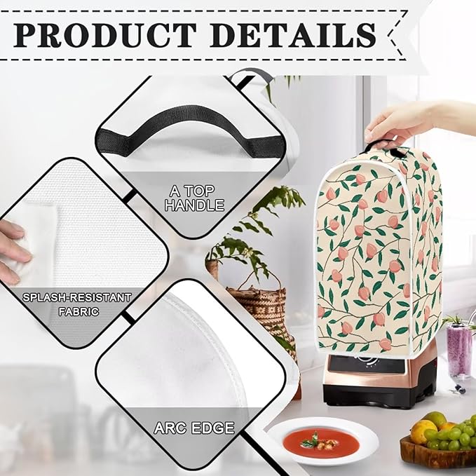 Blender Covers For Kitchen Food Processor Cover Blender Cover Dust Cover Print - Image 4