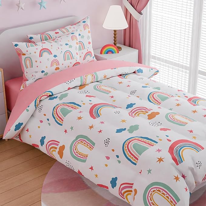 SANDJEST Rainbow Twin Bedding Set - Image 3