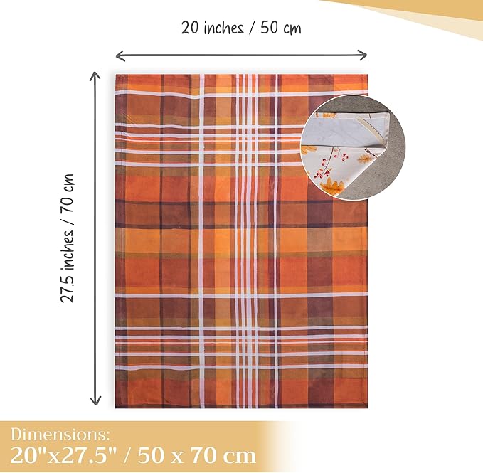 Maison d' Hermine Kitchen Towels Set of 3 100% Cotton 20" x 27.5" Reusable - Image 4
