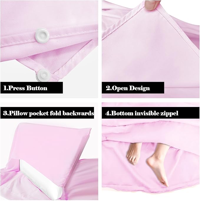 Sleeping Bag Liner, Travel Sheet & Adult Sleep Sack, Camping Sheets Travel - Image 3