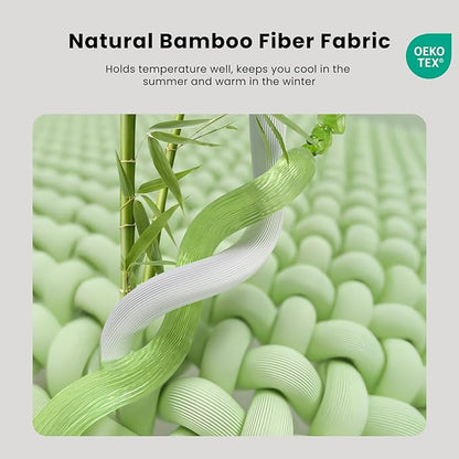 Bamboo Mattress Topper Twin XL Size 2 Inch, Cooling Gel & Bamboo Charcoal - Image 4