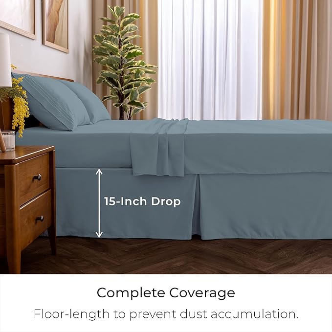 Mellanni Bed Skirt King Size - Image 2