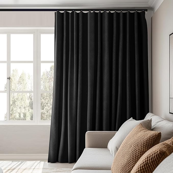 Room Divider Curtains Total Blackout Privacy Curtain Panel Room Thermal - Image 5