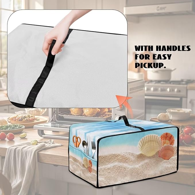 Toaster Oven Dust Cover Protective Microwave Oven Cover - Image 4