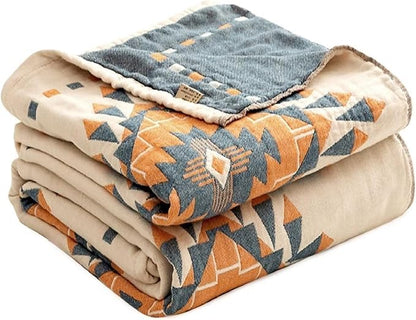 MSGKV Fall Blankets Cotton Throw Blanket 60''x 80'' Muslin Blanket - Image 8