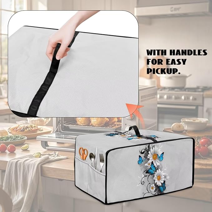 Toaster Oven Cover Dust-Proof Countertop Convection Oven Cover Protective Smart - Image 4