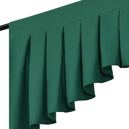 Valances for Windows Dark Green Window Valance for Living Room Rod Pocket - Image 8