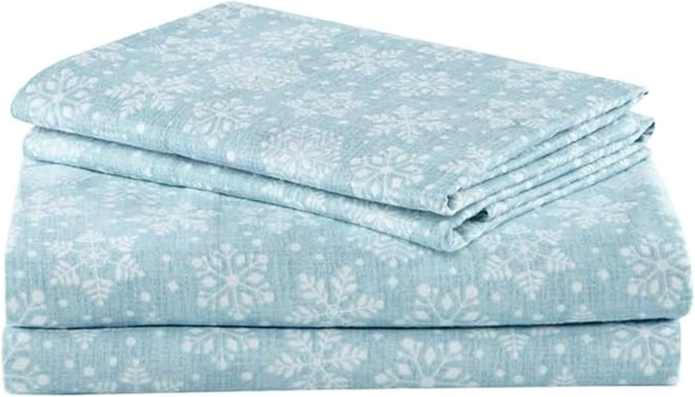 Comfort Spaces 100% Cotton Flannel Sheets Queen Size, Ultra Soft, 4 Pcs