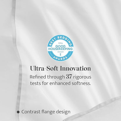 Double Stitch Cotton Tencel Duvet Cover - Image 2
