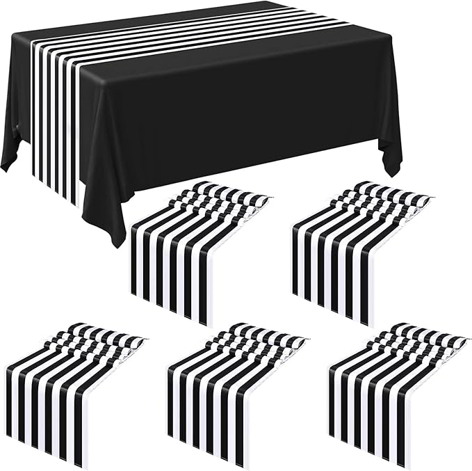 Striped Table Runner Polyester Decor Striped Design Modern Table Runner Elegant by Breling