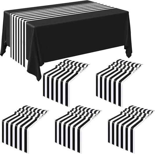 Striped Table Runner Polyester Decor Striped Design Modern Table Runner Elegant by Breling