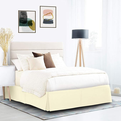 Nestl Vanilla Yellow Bed Skirt Cal King Size - Image 9