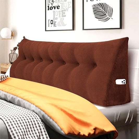 14 lbs Thickened Wedge Pillow Headboard Body Positioner Triangular Reading by Rucener