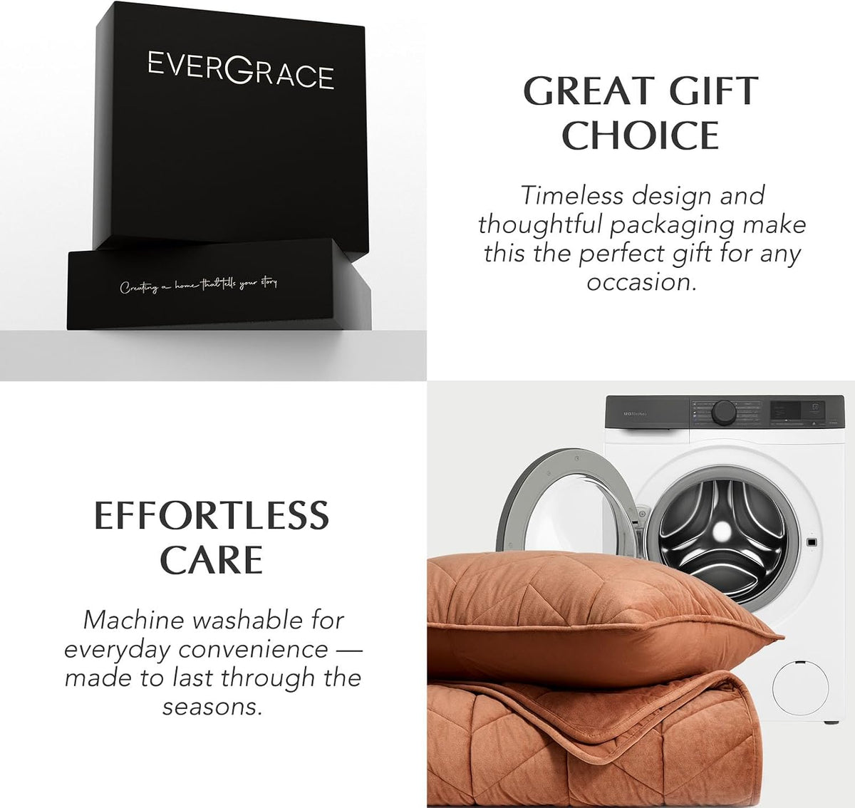 evergrace 3 pieces luxurious queen velvet quilts, ultra, front angle view