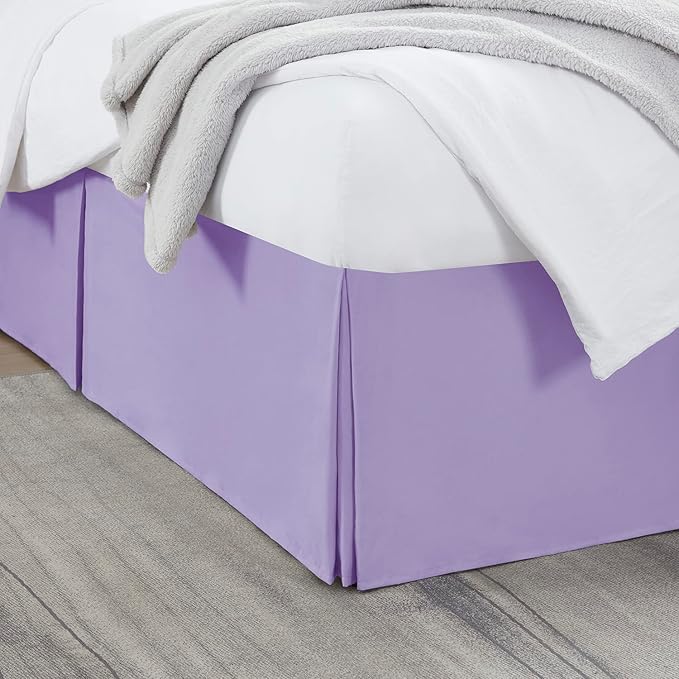 Nestl Lavender Twin Bed Skirt by Nestl