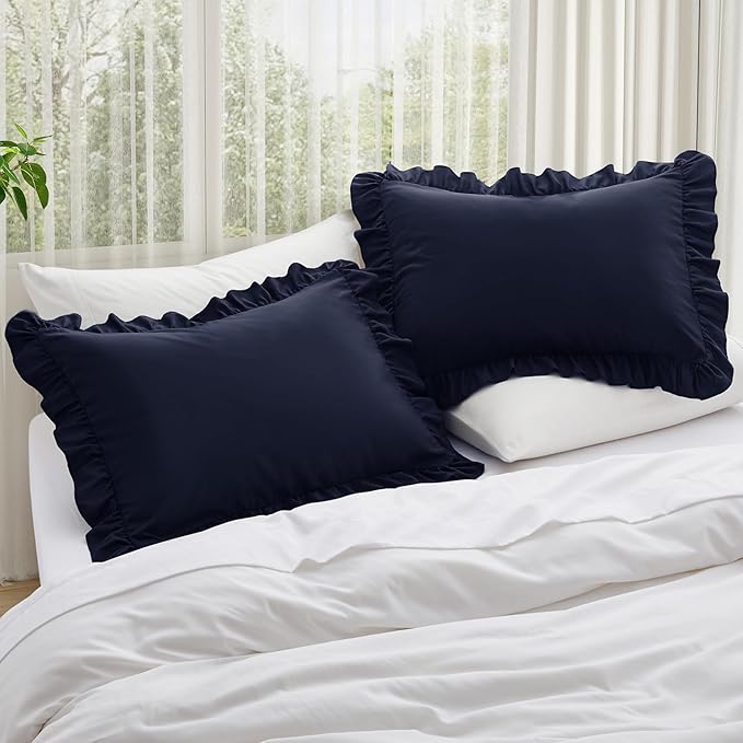 KKJIAF Ruffle Body Pillow Cases Set of 1, Ruffled Pillow Covers - Image 2