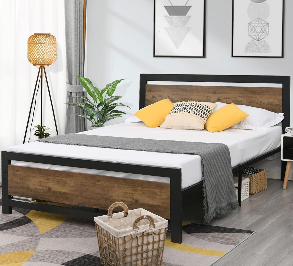 catrimown full bed frame with headboard, under-bed storage, package contents