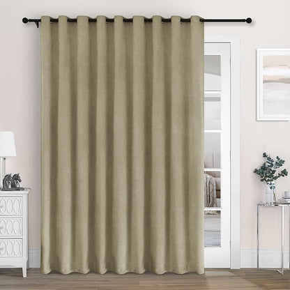 Macochico 100" Wx84 L Soil Brown Full Blackout Curtains by Macochico