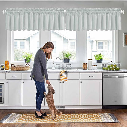 Blackout Valance Curtains for Bedroom, Living Room & Basement by HighQualityCurtains