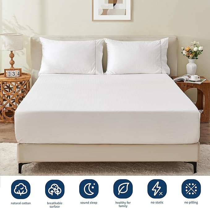 Sunflower Queen Fitted Sheet, 1-Piece Extra Deep Pocket Fitted Bottom Sheet 22" - Image 4