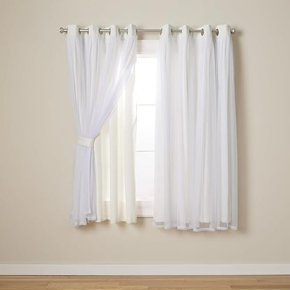 TOWN & COUNTRY LUXE Talia Double Layer Indoor Curtains, Sheer and Room by TOWN+%26+COUNTRY+LUXE
