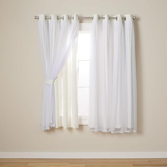 TOWN & COUNTRY LUXE Talia Double Layer Indoor Curtains, Sheer and Room by TOWN+%26+COUNTRY+LUXE