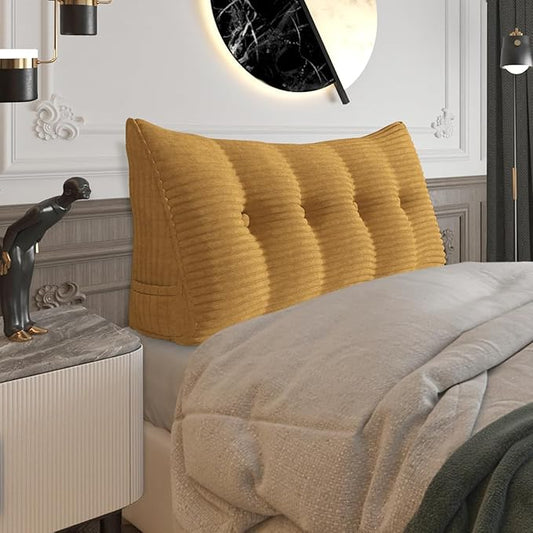 Wedge Headboard Pillow Dorm Room Reading Pillow Back Support by HOMECOZY