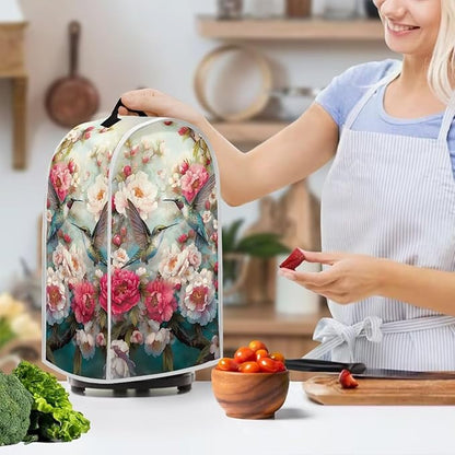 Talayituse Vintage Hummingbird Flower Print Blender Dust Cover, Fingerprint - Image 3