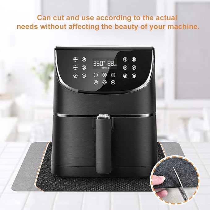 2 Pcs Heat Resistant Mat for Air Fryer, Coffee Maker, Toaster - Image 3