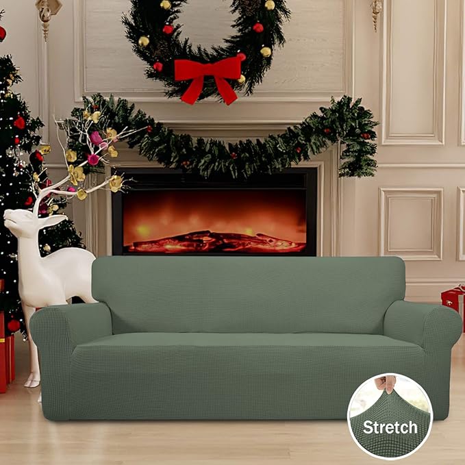 Easy-Going Stretch Sofa Slipcover 1-Piece Sofa Cover Furniture Protector Couch - Image 2