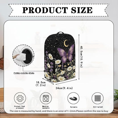 Butterfly Moon Floral Blender Cover Dust Cover Delicate Appliance Dust Cover - Image 6