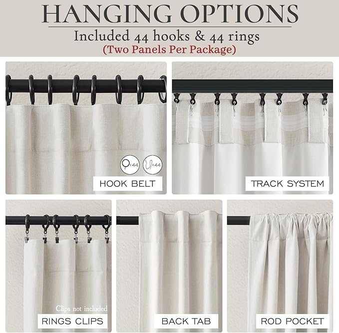 Birch Extra Wide 70 Inch Total 140" Blackout Crtains - Image 5
