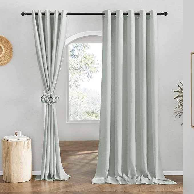 NICETOWN Linen 78 inch Curtains by NICETOWN