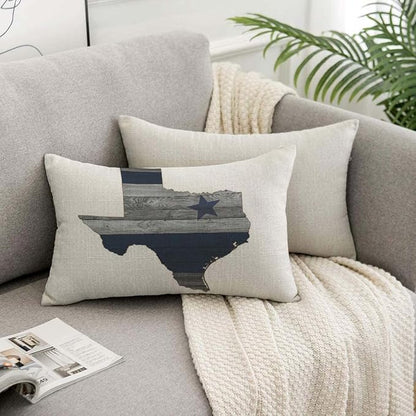 TKS MITLAN Texas State Throw Pillow Case Cushion Cover America Shape Map Gray - Image 7