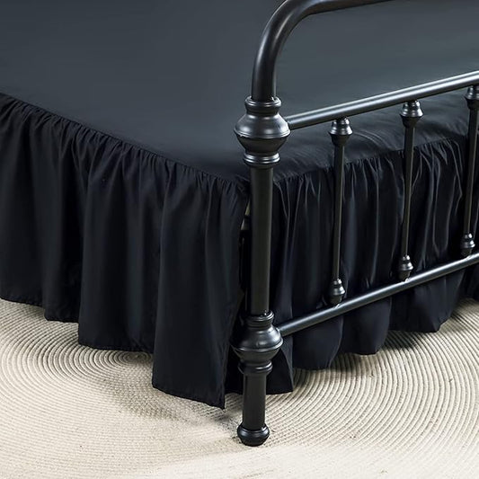 Bed Skirts King Size 18 Inch Ruffled Bed Skirt by xuandian