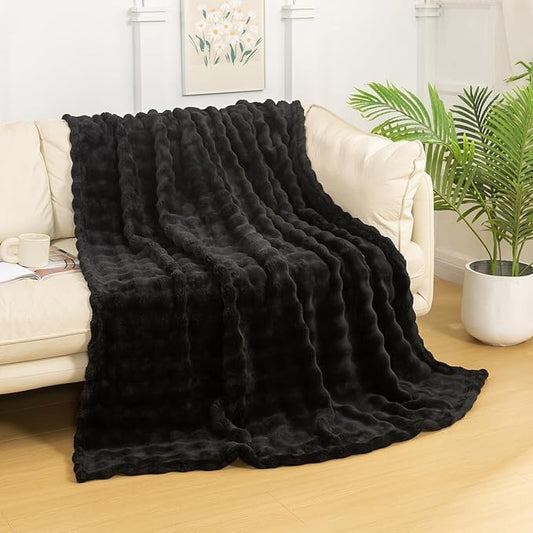 YUSOKI Luxury 3D Bubble Throw Blanket 2lb, All Ages, Home Decoration by YUSOKI