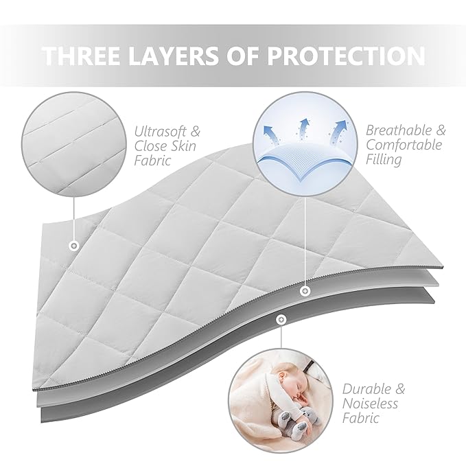 TILLYOU Pack and Play Sheets Pad - Image 4