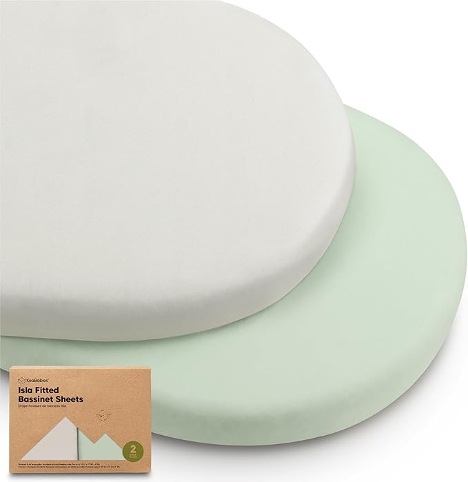 2-Pack Baby Bassinet Sheets Girl, Boy by KeaBabies