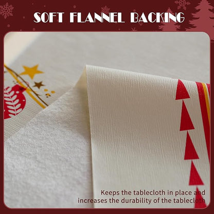 Christmas Rectangle Table Cloth, 100% Waterproof Tablecloth, Christmas - Image 5