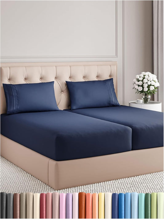 Split King Size 5 Piece Sheet Set