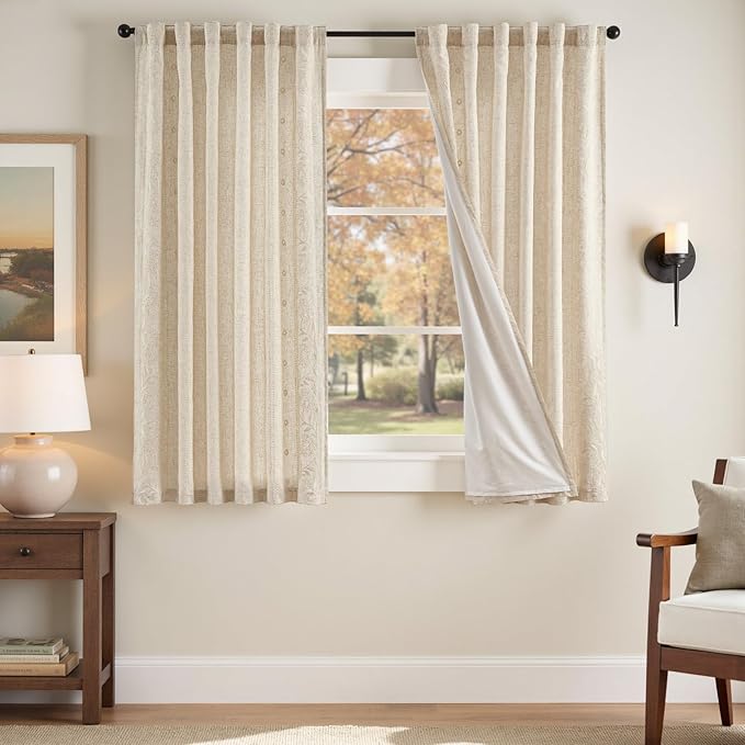 jinchan Winslow Lined Linen Curtains by JINCHAN