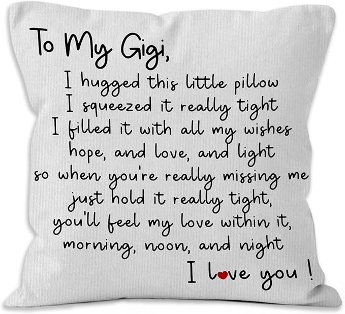 Gigi Gifts Throw Pillow Covers 18x18, Gigi Gifts by Unknown