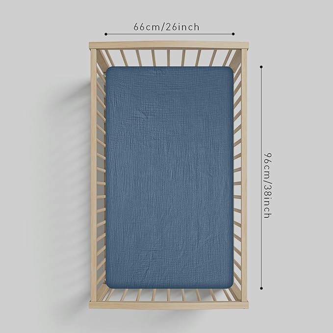 Muslin Mini Crib Sheets, 2 Pack - Image 3