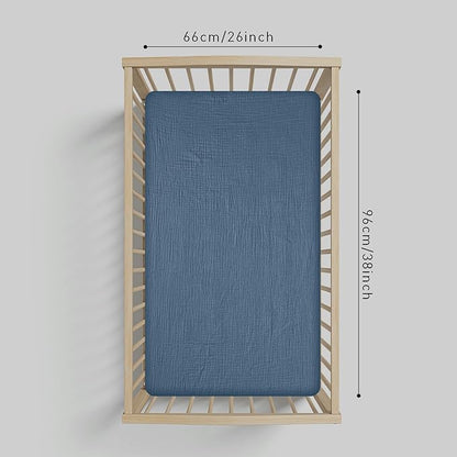 Muslin Mini Crib Sheets, 2 Pack - Image 3
