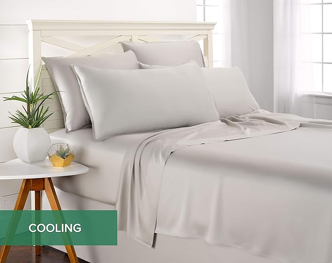 Pure Bamboo California King Sheets, Genuine 100% Organic Viscose Derived from - Image 4