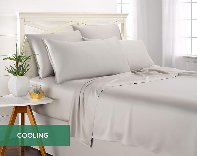 Pure Bamboo Twin Sheets, Genuine 100% Organic Viscose Derived from Bamboo Bed - Image 5