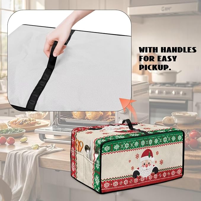 Christmas Countertop Convection Oven Cover Decorative Air Fryer Toaster Oven - Image 4
