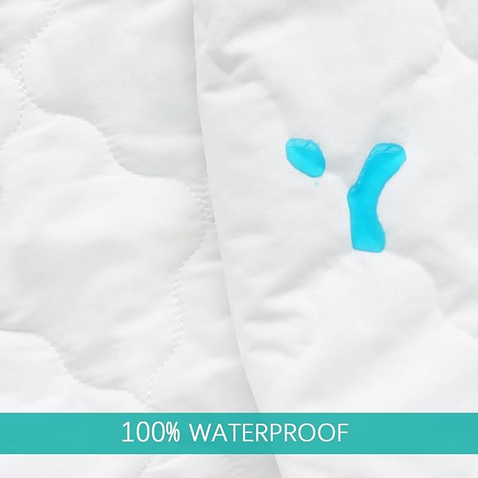 Pack and Play Sheets and Waterproof Pack n Play Mattress Protector Pad Cover 4 - Image 3
