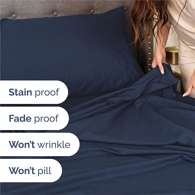 Split King Size 5 Piece Sheet Set - Image 5