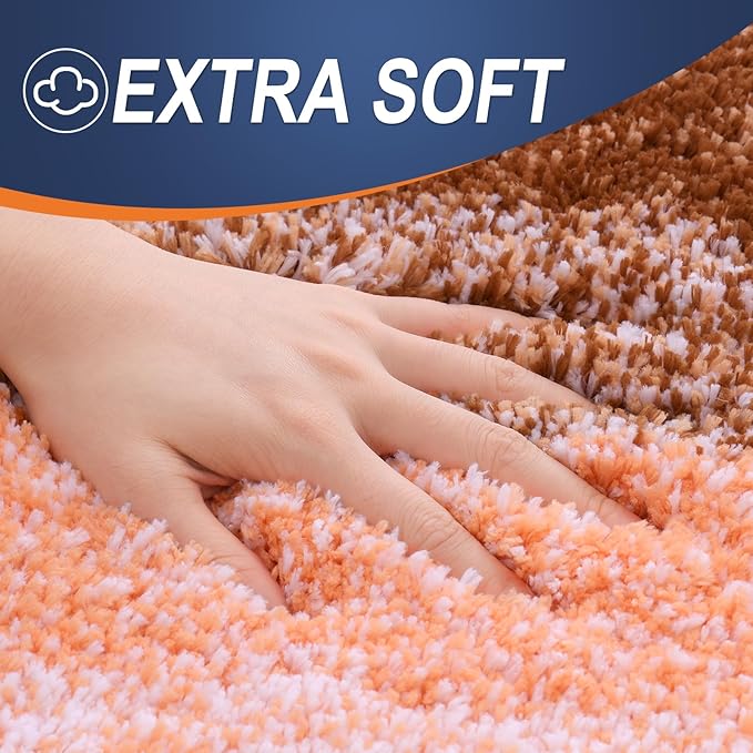 OLANLY Luxury Toilet Rugs U-Shaped 24x20, Extra Soft and Absorbent Microfiber - Image 3